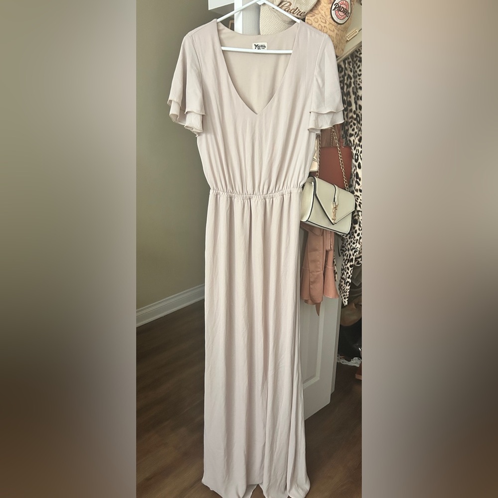 Show Me Your Mumu Beige Dress